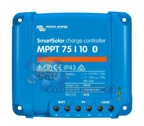Regulador MPPT 75V 10A (Bluetooth) Victron Smart…